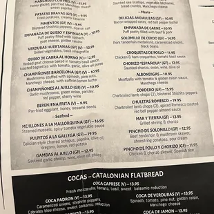 Sept. 2023 menu