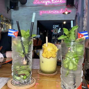 Mojito y piña colada