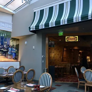 the interior of a restaurant