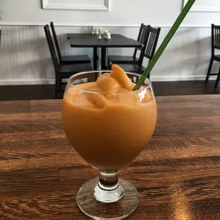 Pozuzo Smoothie.... made with real fruit. Passion Fruit, Mango &amp; Papaya