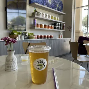 Sweet Mint Green Iced Tea