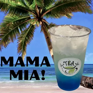 Delicious coconut tea with all the tropical flavor treats!