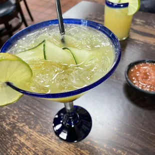 Delicious margaritas. Top shelf made with fresh lime juice
