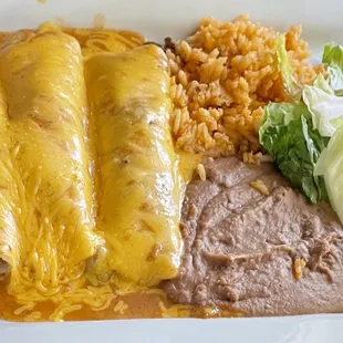 Beef fajita enchiladas- good