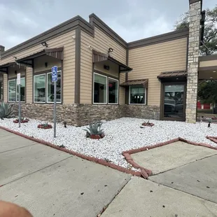 Landscape view as you walk towards the entrance