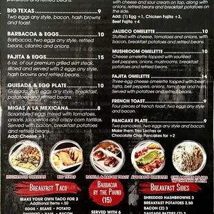 Breakfast Menu