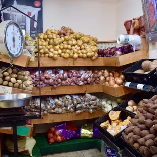 a variety of fruits and vegetables