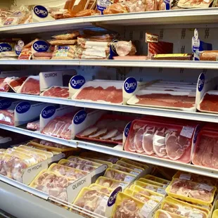 a meat section