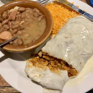 La Diablo Burrito- reallllly good, but I didn't care for the beans