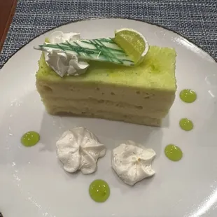 Key lime sponge cake