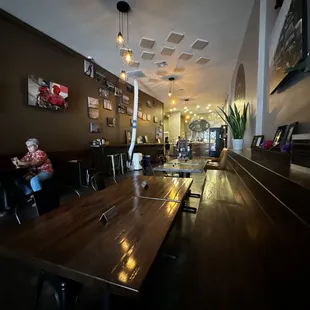 interior, sushi and sashimi