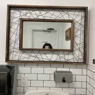 Bathroom lol but I am 5'0 but I just wish it was fuller mirror. :(