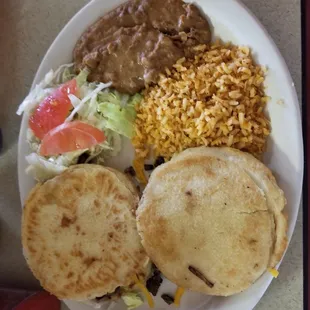Gordita plate (double carne asada)