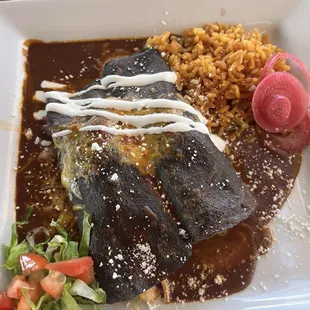 Chicken Mole Enchiladas
