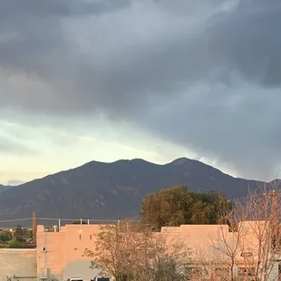outside