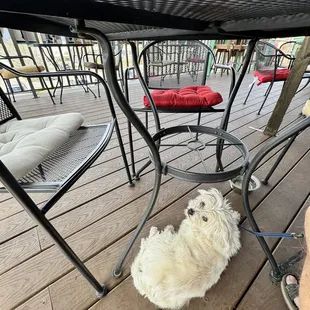 outside
