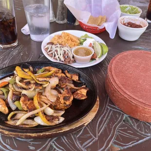 Chicken fajitas