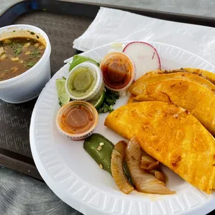 Birria &amp; Vampiro Tacos + Consomé