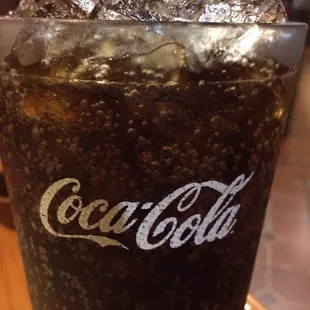 Huge glass of delicious Coke
