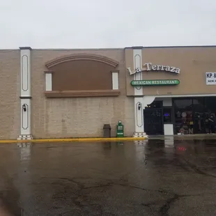 outside