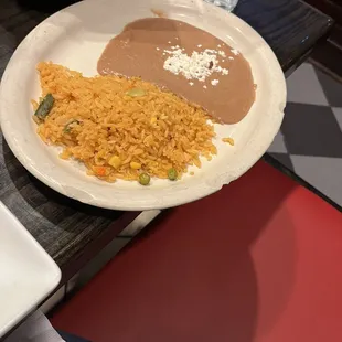 a plate of mexican food
