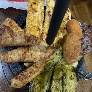 Cauldron of meats! Delicious!