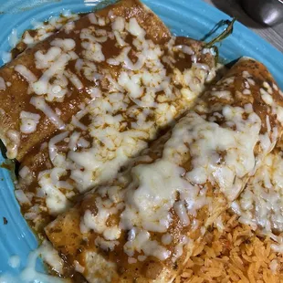 chilli relleno, enchilada, burrito combo