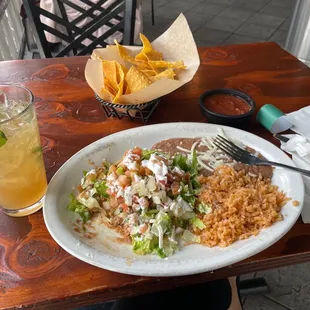 Tostadas Specialty. And a virgin tamarind mojito