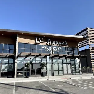 the front of the restaurant