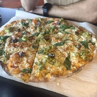 Pesto Chicken Pizza