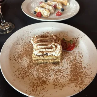 Tiramisu and cannolis