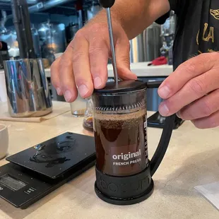 Using the French Press