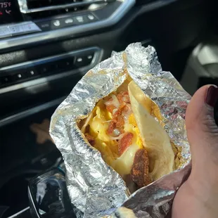 Bacon, egg, and cheese