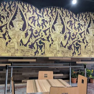 interior, sushi and sashimi