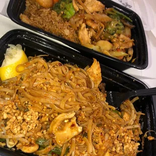 N1. Pad Thai and E6. Pad Pak Lunch