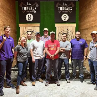 a group of people posing for a picture