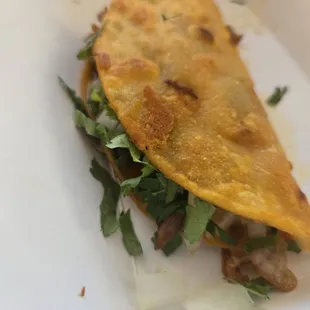 Detail on the Quesabirria. So flavorful!