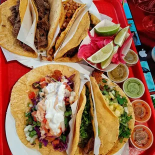 My favorite taco spot in PDX. Try their fish tacos, Al Pastor/Lengua. Actually try all of them. Handmade tortillas every time. Worth it.