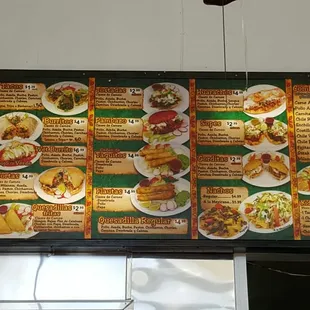 Their menu!