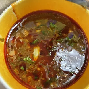 Sauce to dip the tacos in. It was amazing.