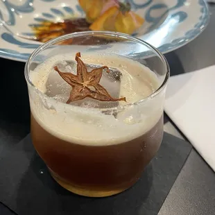 Don't remember the name but it had mescal and a little pineapple juice.