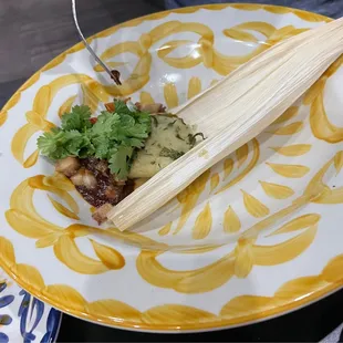 Pork belly tamal