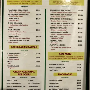 Menu - Page 2 Current as of 11/20/2020