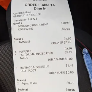 Service charge 10% automatically included