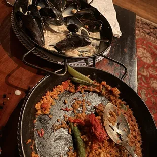 paella, food
