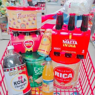 Malta India, coco rico, kola champagne