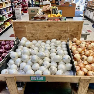 a variety of onions