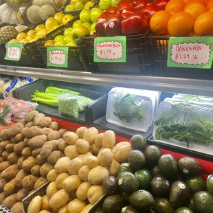 a variety of fruits and vegetables