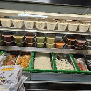 Sauces, fajita meat and more in case