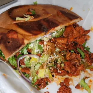Al pastor tostada